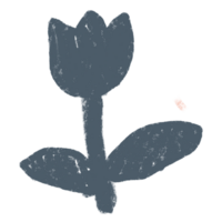 Hand-drawn navy tulip graphic from Nicole Neira Photography’s whimsical brand visuals, symbolizing natural beauty and motherhood—perfectly aligned with her family and maternity sessions in Connecticut.