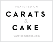 Carats & Cake Featured Wedding Badge