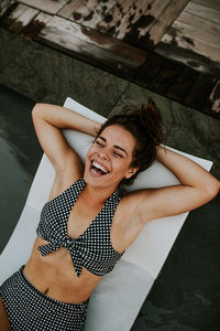 girl laughing