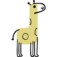 Giraffe Child Drawing