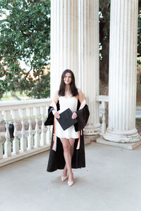 Graduate holds cap at the University of Tennessee, Knoxville