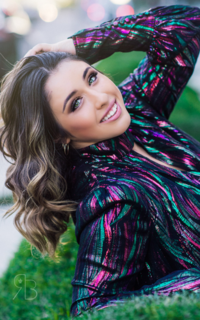 girl in colorful dress for her senior portraits los angeles