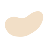 beige organic shaped graphic