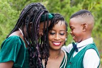 sweet mom and kids picture