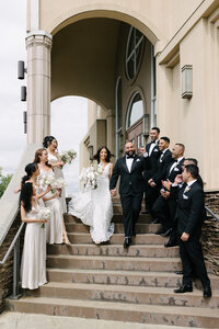 St. Mary & St. Mark church wedding outside