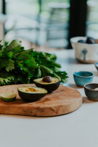 Avocado in kitchen