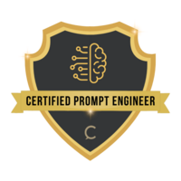 Certified Prompt Engineer Completion badge