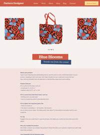 Shop product Artwork & Designs Showit website template The Template Emporium