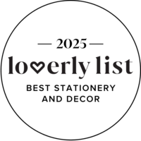 Lace and Belle named Best Wedding Stationery & Decor in the Northeast on the 2025 Loverly List