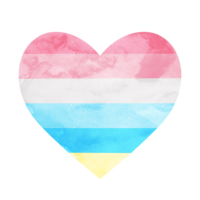 Colorful pride hearts decorating Rainbow Counselor website