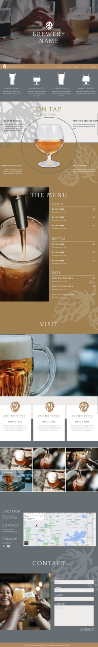 website for brewery