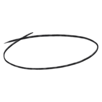 Decorative hand-drawn oval used to emphasize text