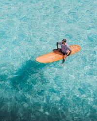 surfboard in hawaii