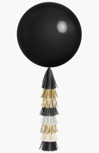 Giant Black Balloon with Tassel