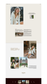 Sylvie showit website template mockup