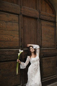 Bohemian edgy bridal portraits in Florence, Italy