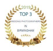 Best Wedding Photographers in Birmingham Alabama by Three Best Rated Katie & Alec Badge