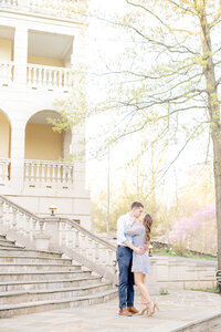 Northern Virginia Wedding Photographer takes a photo of a couple at Airlie 