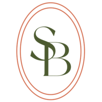 SB in green surrounded by two red ovals