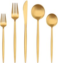 gold utensils stainless steel
