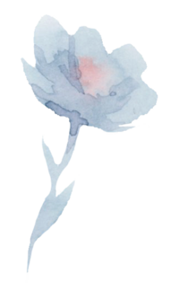 Watercolor splatter in blue done by Stephanie Anne Illustration a Montreal, Quebec Live Sketch Artist