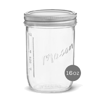 16 oz wide-mouth mason jar