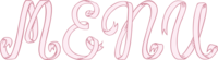 Menu in Ribbon font