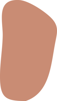 orange paint blob