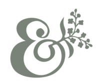 grow & gather brand mark and sign teal