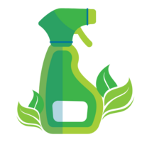 Natural plant-based eco-friendly green cleaning products used by professional Edmonton cleaning service for safe, non-toxic home and office cleaning