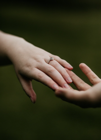 hands touching engagement shoot harewood
