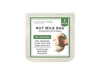 cotton nut milk bag for straining herbs