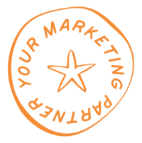 Bondi Marketing stamp logo orange