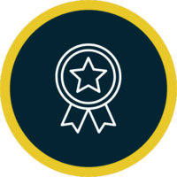 Medal icon symbolizing expert craftsmanship in roofing and exterior services.