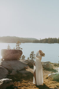 bride holding bridal bouquet