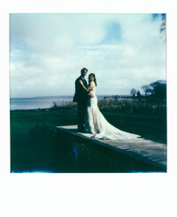 Winter wedding on Polaroid in Rhode Island, Wedding Polaroid photography