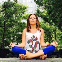 Amy Burleson of Practiced Yogi, yoga instructor, tarot reader, and Reiki enegy healer