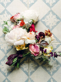 spring wedding bouquet by Margot Blair
