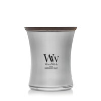 Gray Woodwick candle. 