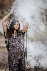 Smoke bomb photography by Lauren Ashby