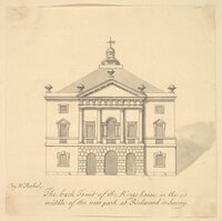 sketch of the kings house in Richmond park in Surrey England