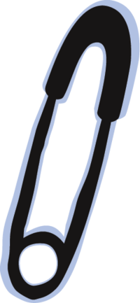 illustration of safety pin icon