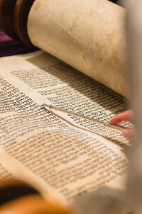 Bar Mitzvah reading from Torah at Temple Menorah Redondo Beach