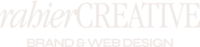 Rahier Creative logo for a brand and website designer
