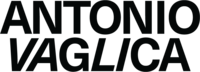 Antonio Vaglica logo in black by Isla Luna Studio