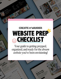 A guided checklist built to prepare both DIY Showit template users and those ready for a custom built website with a designer.