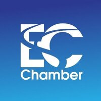 Logo with the words "Eau Claire Chamber of Commerce"