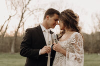Bride and groom at Carolina Inn, North Carolina