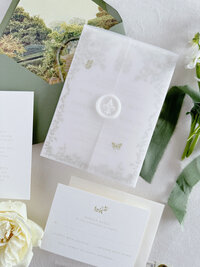 Garden wedding stationery