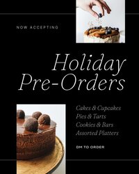 social media template for bakeries and restaurants - holiday pre orders